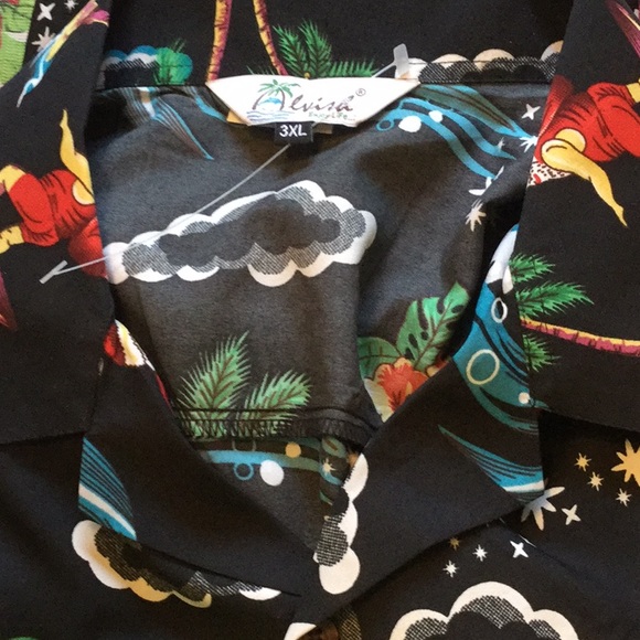 🌴NWOT Just Too Awesome Size 3 XLarge Hawaiian Shirt 🌴 - Picture 8 of 9